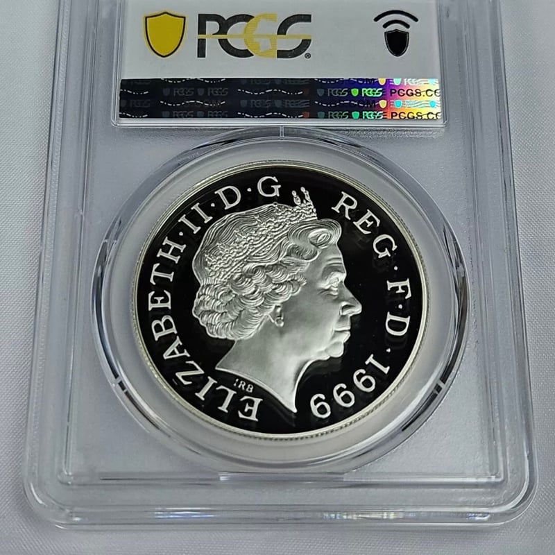 PCGS鑑定PR69 1999年 イギリス ダイアナ妃追悼祈念 5ポンド銀貨 PCGS鑑定PR69 1999年 イギリス ダイアナ妃追悼祈念 5ポンド銀貨