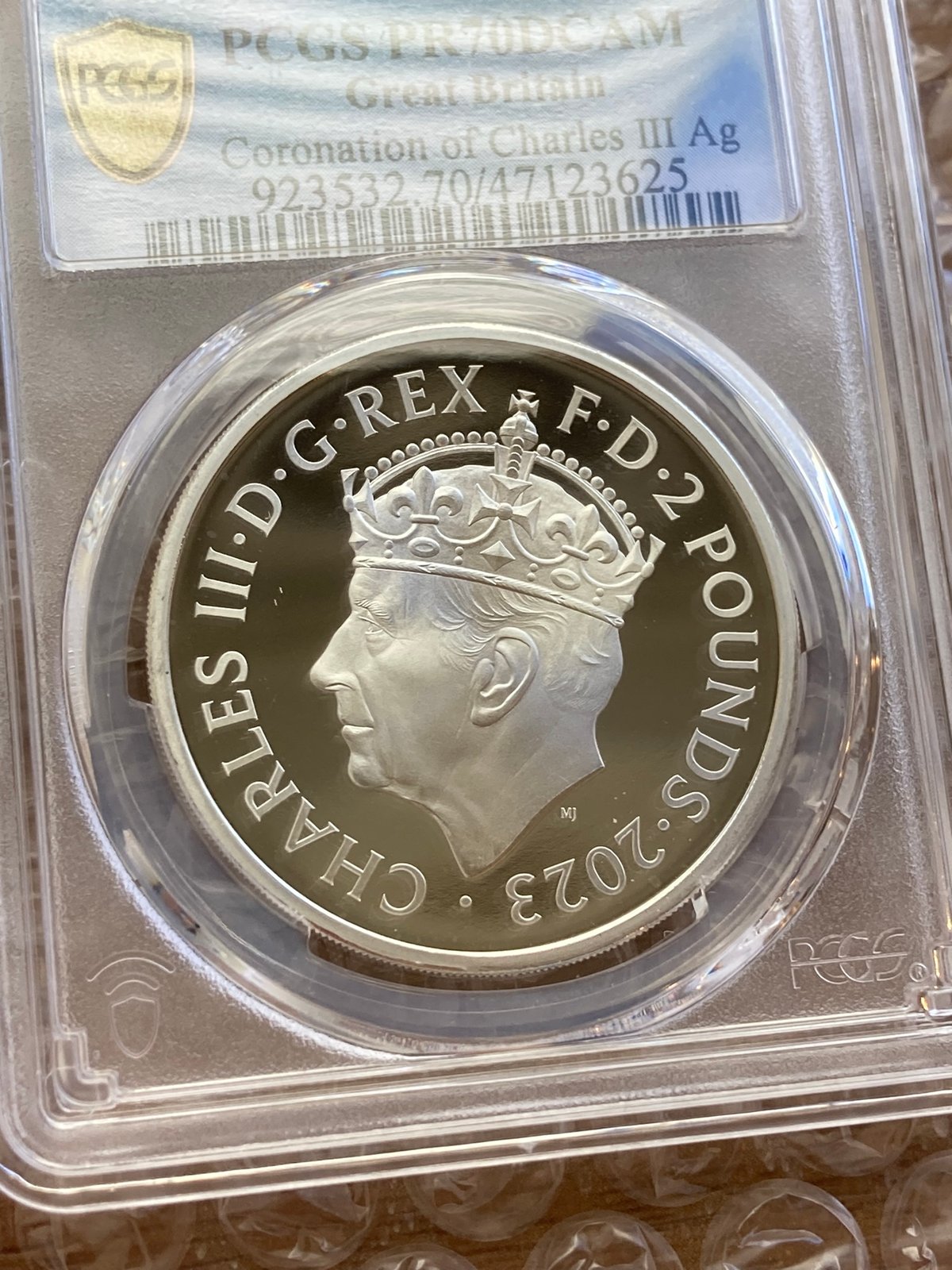 世界で6枚のPCGS70鑑定】 2023年 チャールズ3世 戴冠式記念