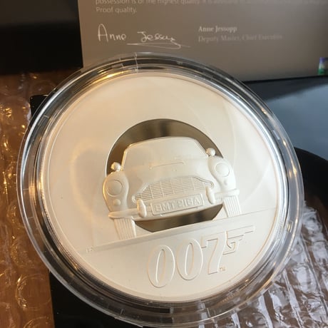 【007・５オンス銀貨】2020年 007 ジェームズ・ボンド 10ポンド銀貨  プルーフコイン シルバー 英国 イギリス ロイヤルミント James Bond Royal Mint