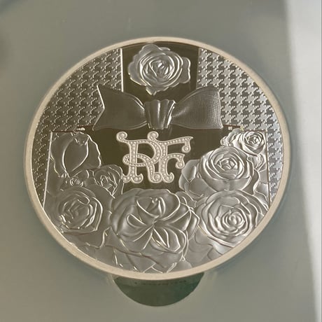 【NGC鑑定PF69】Dior公式 ディオール 5オンス銀貨 50ユーロ シルバープルーフコイン フランス造幣局 フレンチミント ミスディオールモチーフ 香水 瓶 ボトル