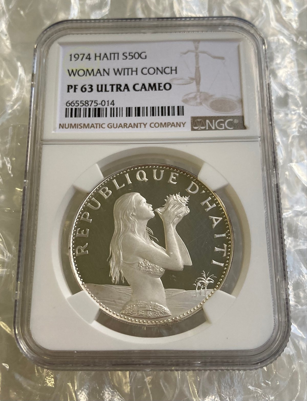 1973年 ハイチ HAITI 500グールデ金貨　母と子 1973年 ハイチ HAITI 500グールデ金貨 母と子 コレクション