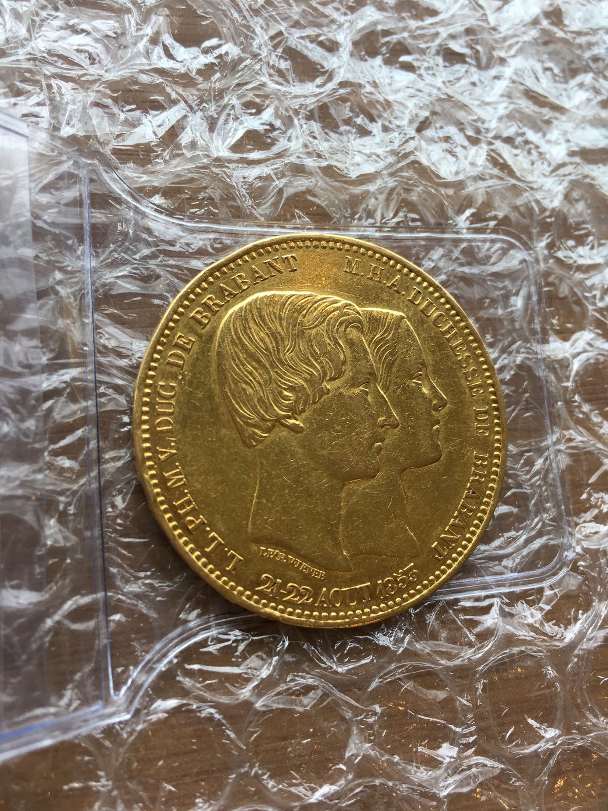 1853 ベルギー レオポルド1世 成婚記念 100フラン金貨 | FutureVision'