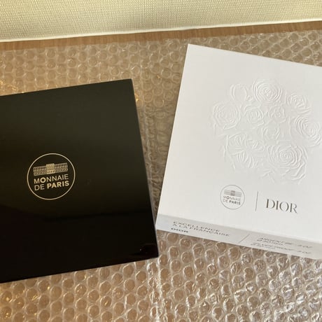 DIOR公式  ディオール 5オンス銀貨 50€ シルバー プルーフコイン フランス フレンチミント ミスディオールモチーフデザイン  クリスチャンディオール 香水 ボトル 瓶