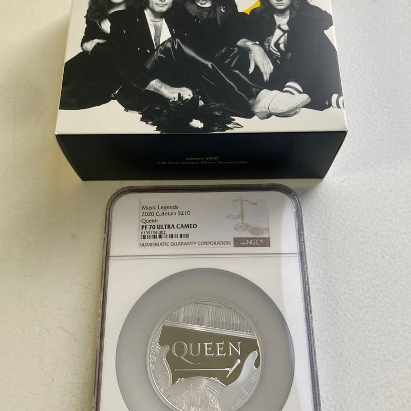NGC鑑定PF70・5oz】 QUEEN ミュージック・レジェンド クイーン 5オンス