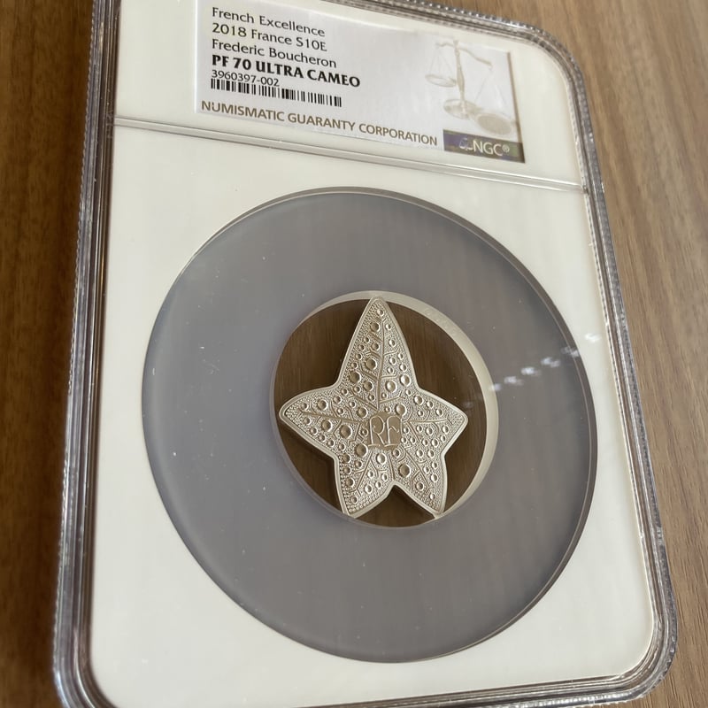 NGC70鑑定】BOUCHERON公式 フランス造幣局 × ブシュロン 2018年 10ユー