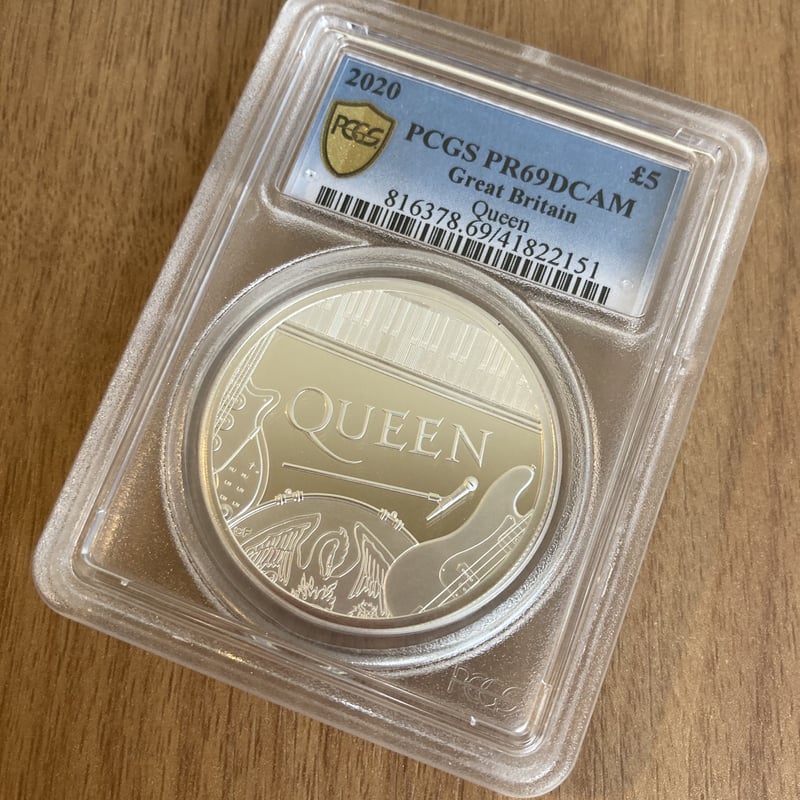 2020年 英国　2ポンド 銀貨　ミュージックレジェンド　クイーン QUEEN