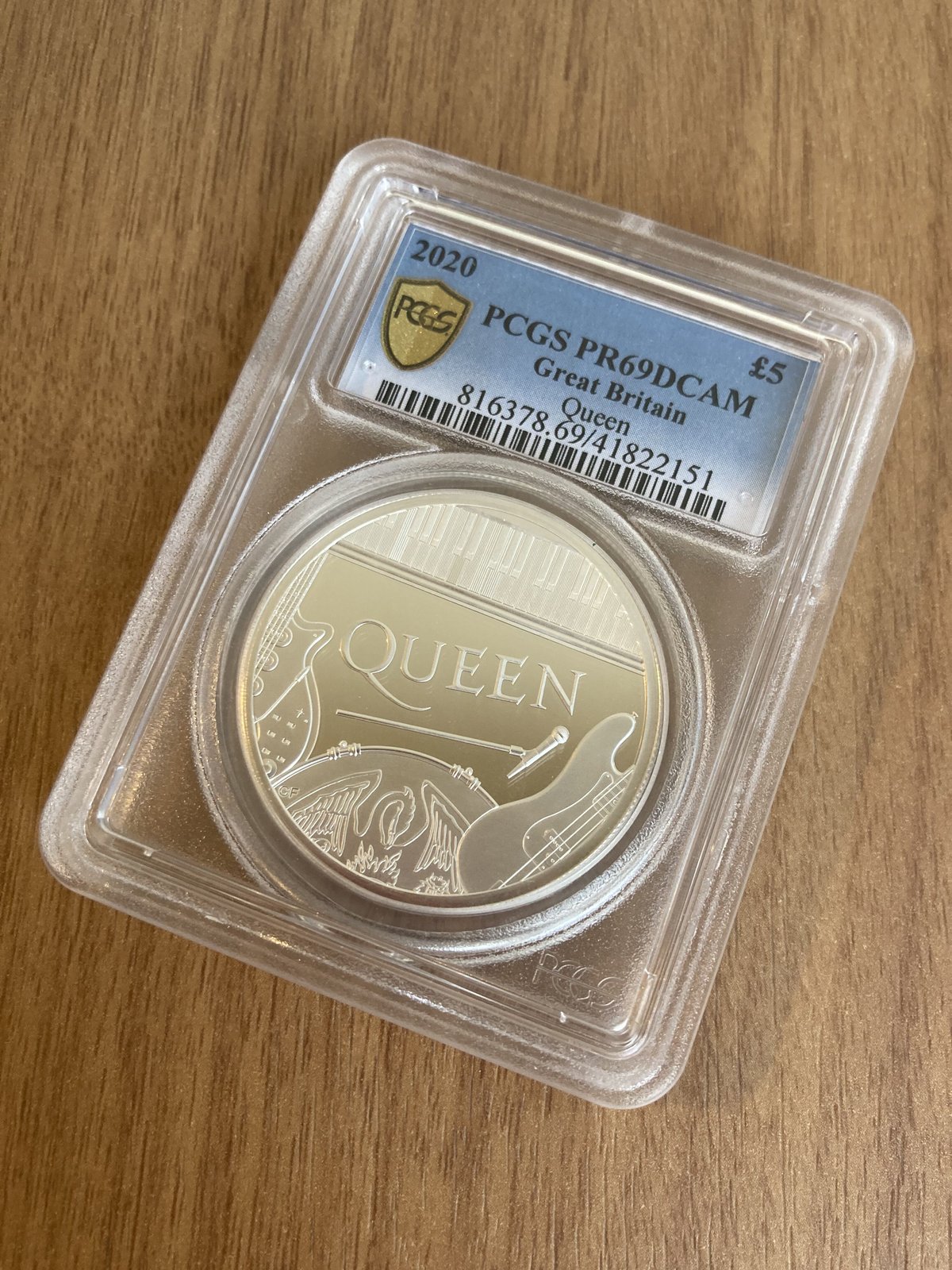 PCGS69鑑定】2オンス銀貨 ミュージック レジェンド クイーン シルバー