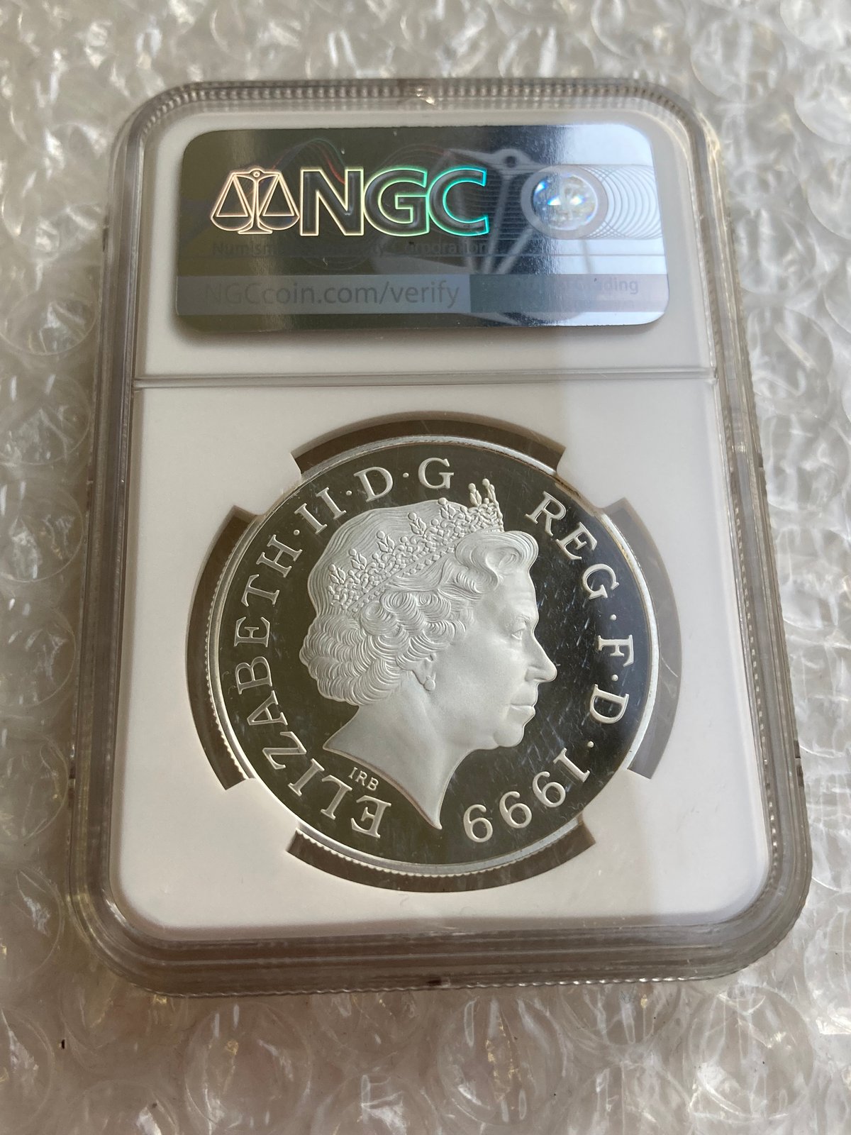 1999年 ダイアナ妃 5ポンド 銀貨  NGC PF67UC 043 NGC鑑定PF69UC 1999年 イギリス ダイアナ妃追悼祈念 5ポンド銀貨