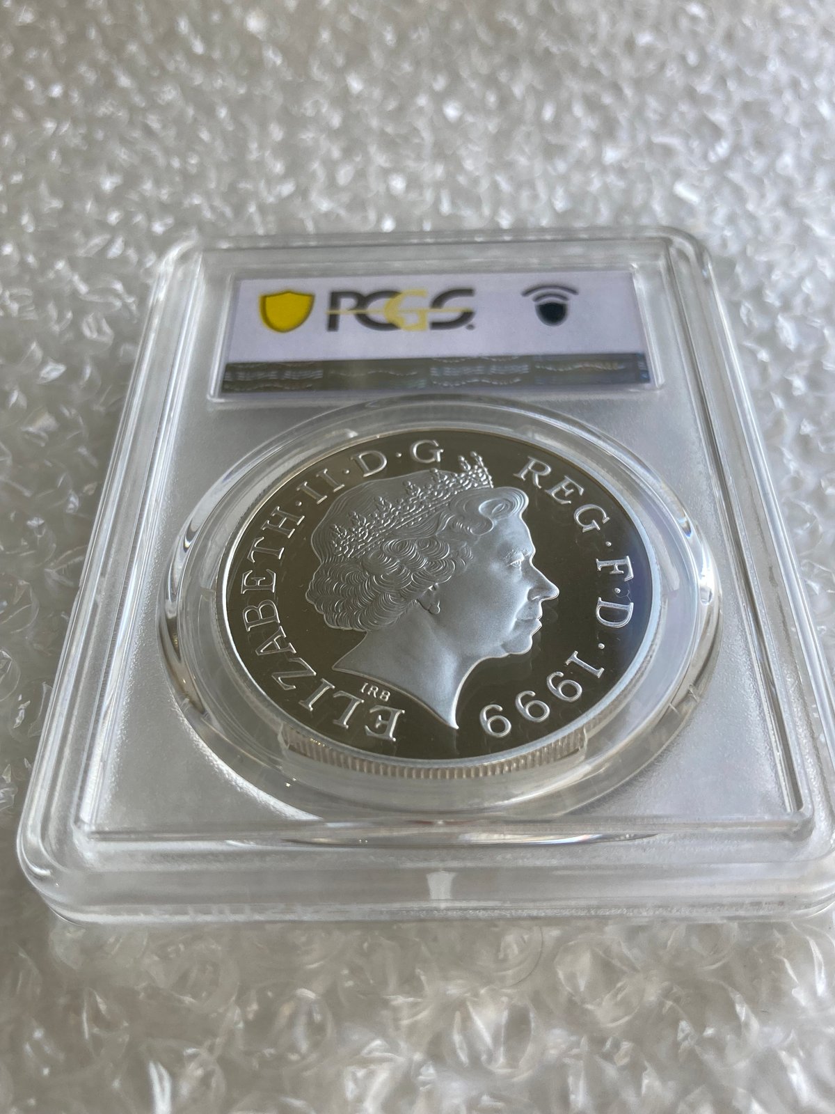 PCGS鑑定PR68 1999年 イギリス ダイアナ妃追悼祈念 5ポンド銀貨 S-L6