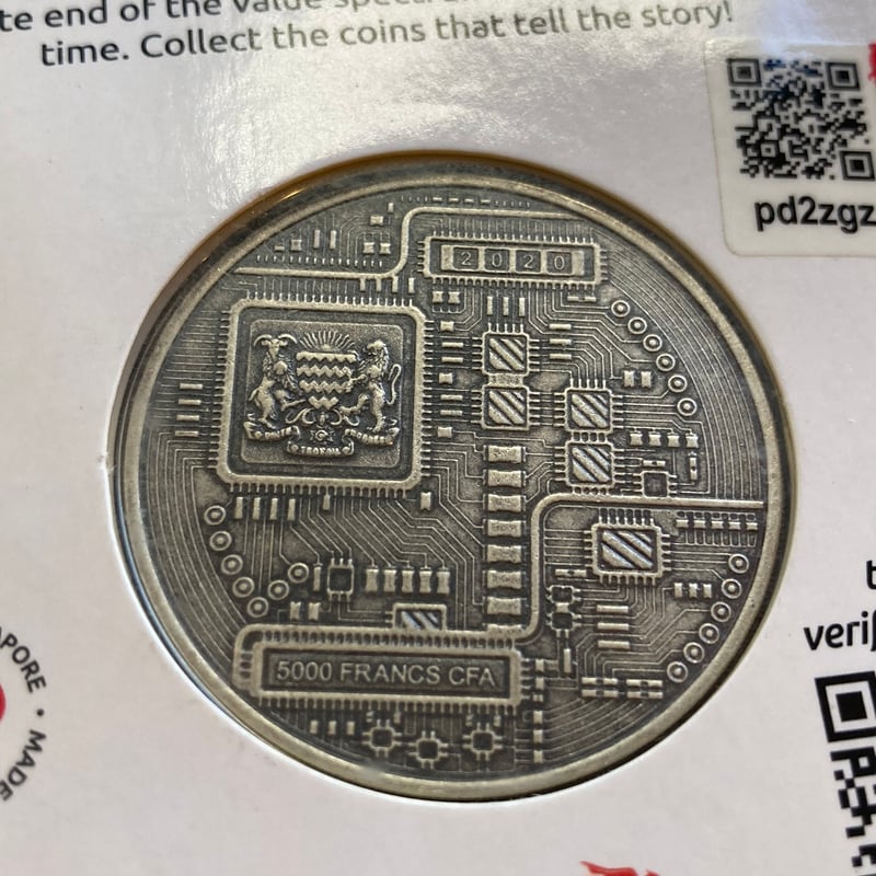 イーサリアム銀貨 1オンス1枚