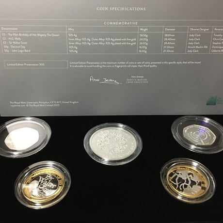 2021年記念セット ロイヤルミント ピエフォー版 銀貨 コイン 英国 イギリス The 2021 United Kingdom Silver Proof Piedfort Coin Set