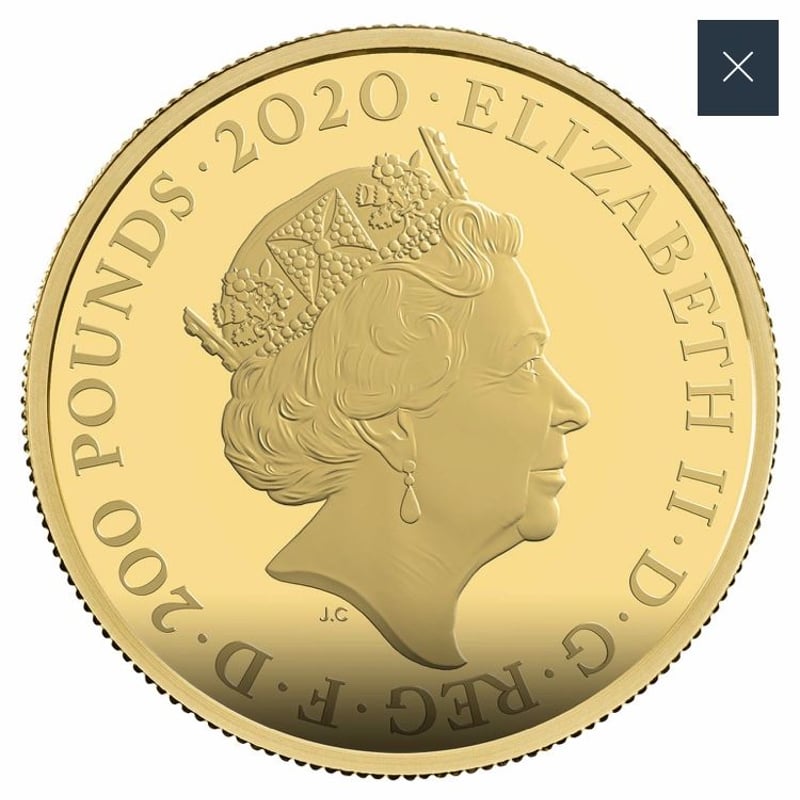 第1貨】2オンス 007 ジェームズ・ボンド 200ポンド金貨 プルーフコイン