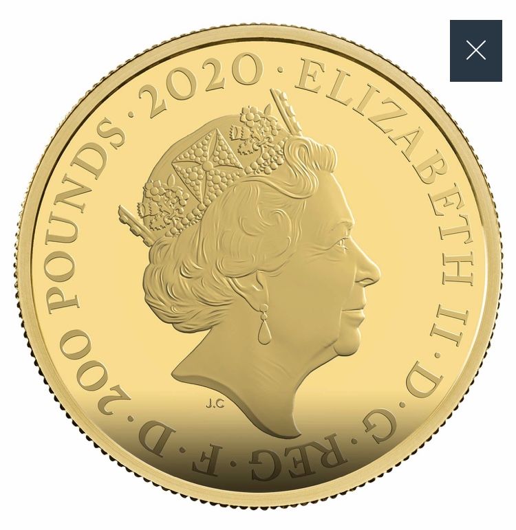 第1貨】2オンス 007 ジェームズ・ボンド 200ポンド金貨 プルーフコイン