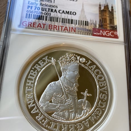 【NGC鑑定PF70UC】2オンス銀貨 ジェームズ1世 2022年 ロイヤルミント イギリス スチュアート朝  英国君主 コレクション 5ポンド プルーフシルバーコイン ジェームス