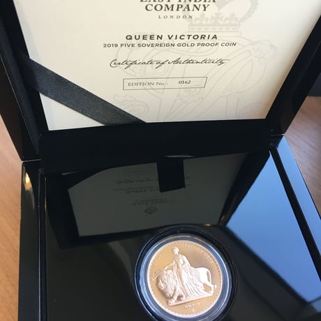 2019 5ソブリン金貨 ウナとライオン プルーフコイン 200枚 FIVE SOVEREIGN COIN GOLD Una Lion