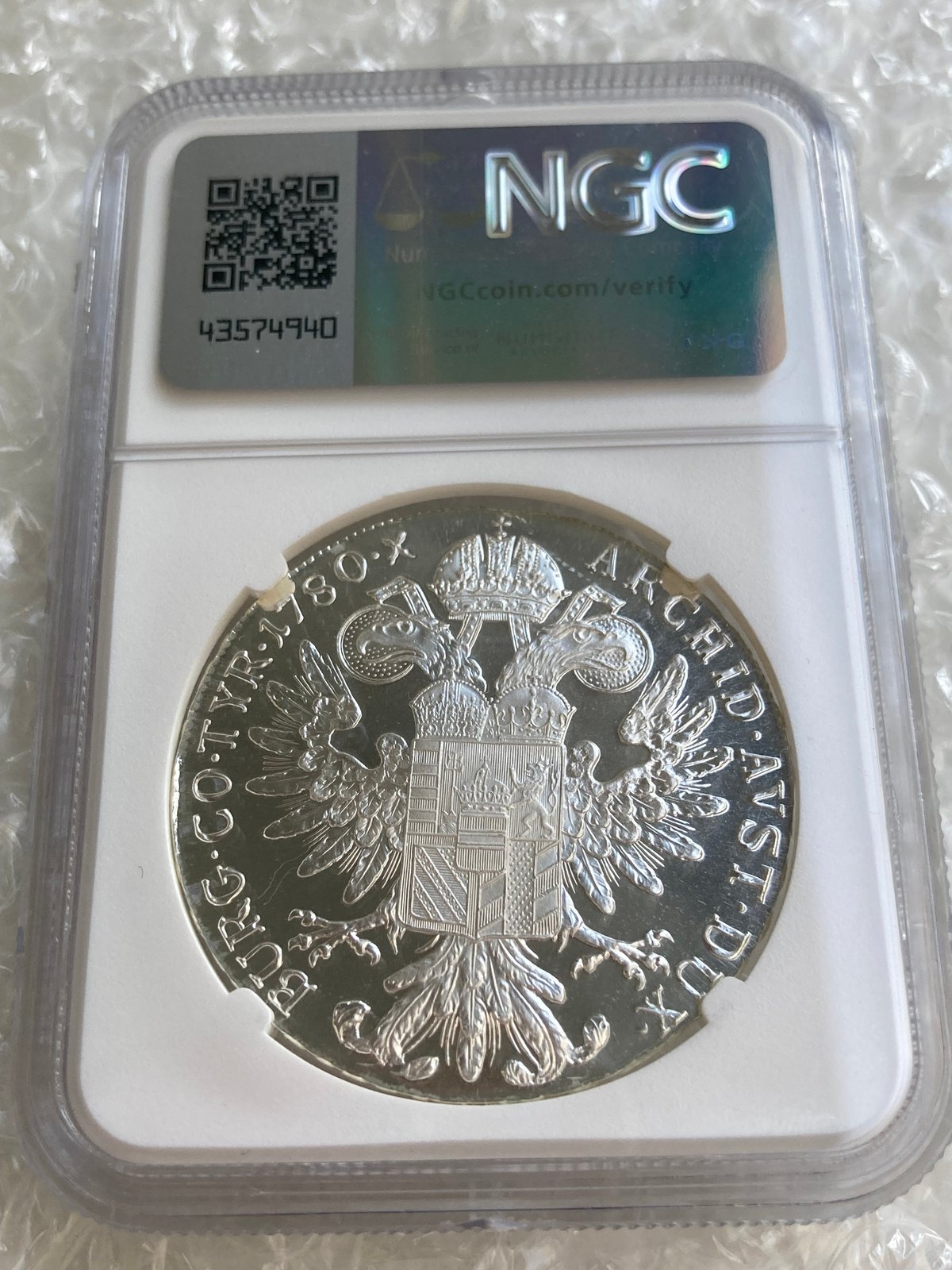 1780年 オーストリア 銀貨 NGC PF68アンティーク モダン コイン 1780年 オーストリア 銀貨 NGC PF68アンティーク モダン コイン