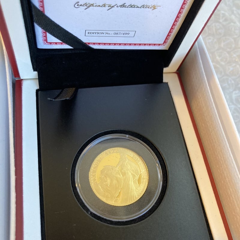 2020年度版 ウナとライオン セントヘレナ造幣局 1/4オンス金貨