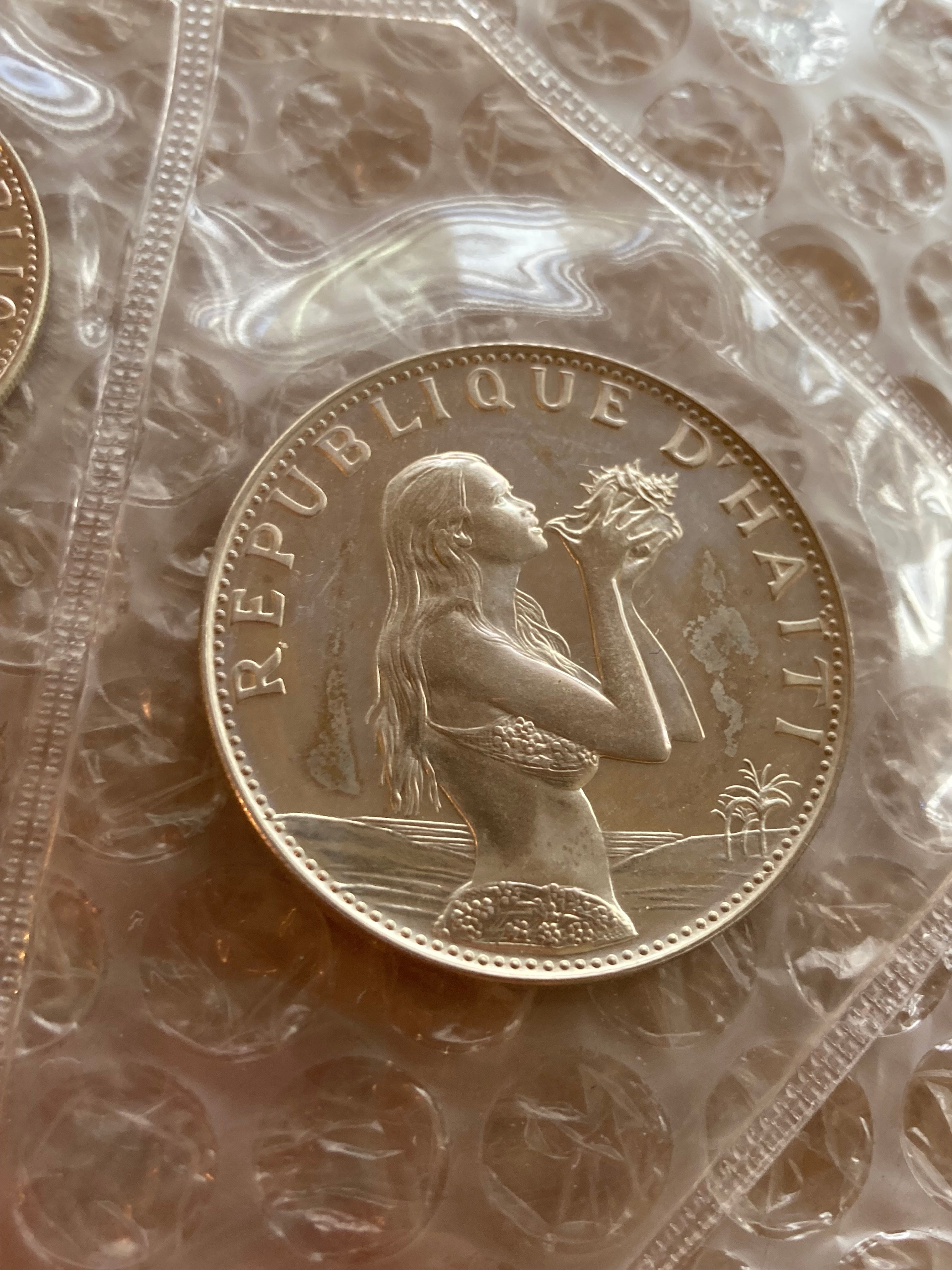 ハイチ共和国　50グルード銀貨（1973年）PCGS PR67DCAM original