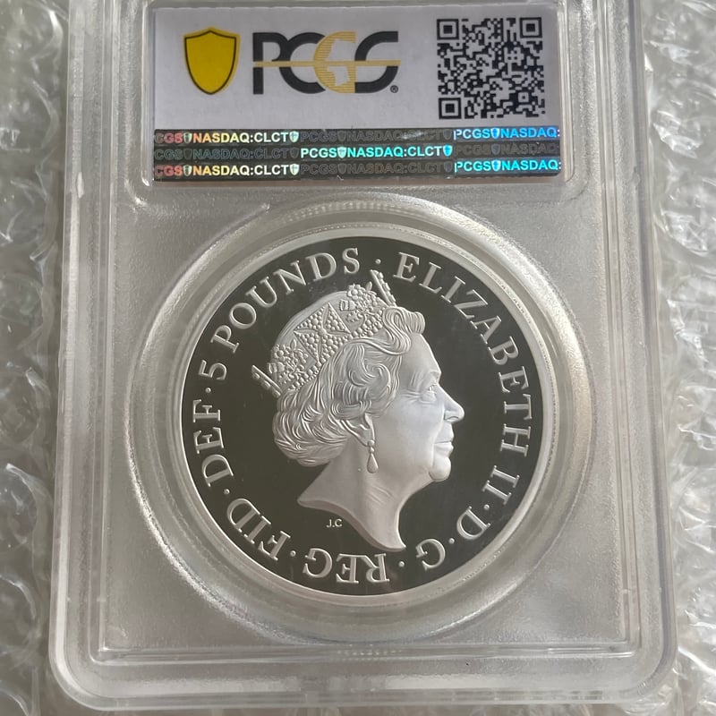準最高鑑定 トケラウ ＄5 2021 1oz銀貨 PCGS-PL69 2021年 イギリス ゴシッククラウン ポートレート ヴィクトリア