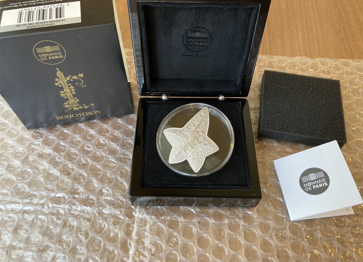 ブシュロン × フランス造幣局 2018年 10ユーロ銀貨 シルバー