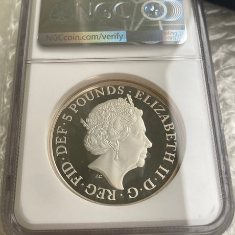 【NGC実質最高鑑定・ピエフォー版】2017 キングクヌート 戴冠1000周年 £5銀貨 シルバープルーフコイン イギリス 英国 ロイヤルミント カヌート