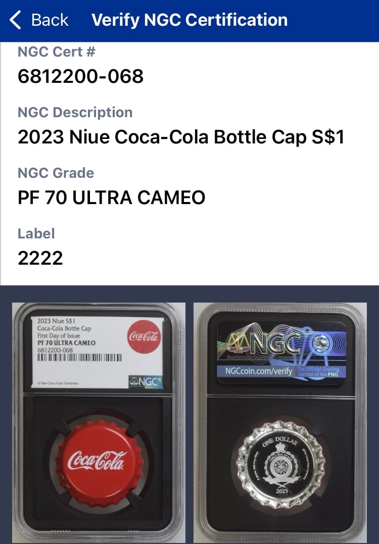 NGC鑑定PF70+FDI 発行即日鑑定 ファーストデー ニウエ国 1ドル
