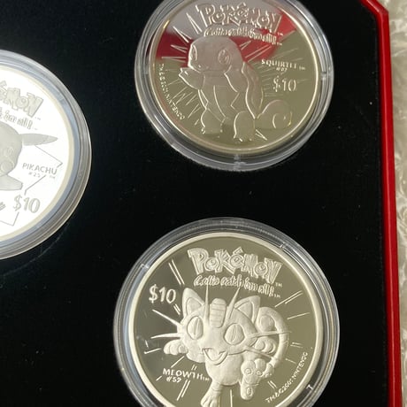 ニウエ 2001年 ポケモン ポケットモンスター 10ドル銀貨セット シルバー プルーフコイン ピカチュウ 泰星コイン niue pokemon pikachu