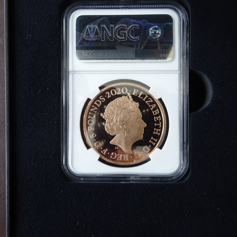 2020 イギリス ジョージ3世 没後200年 £5 銀貨 NGC PF69UC NGC鑑定PF70UC】英国 2020年 ジョージ3世没後200周年 5ポンド
