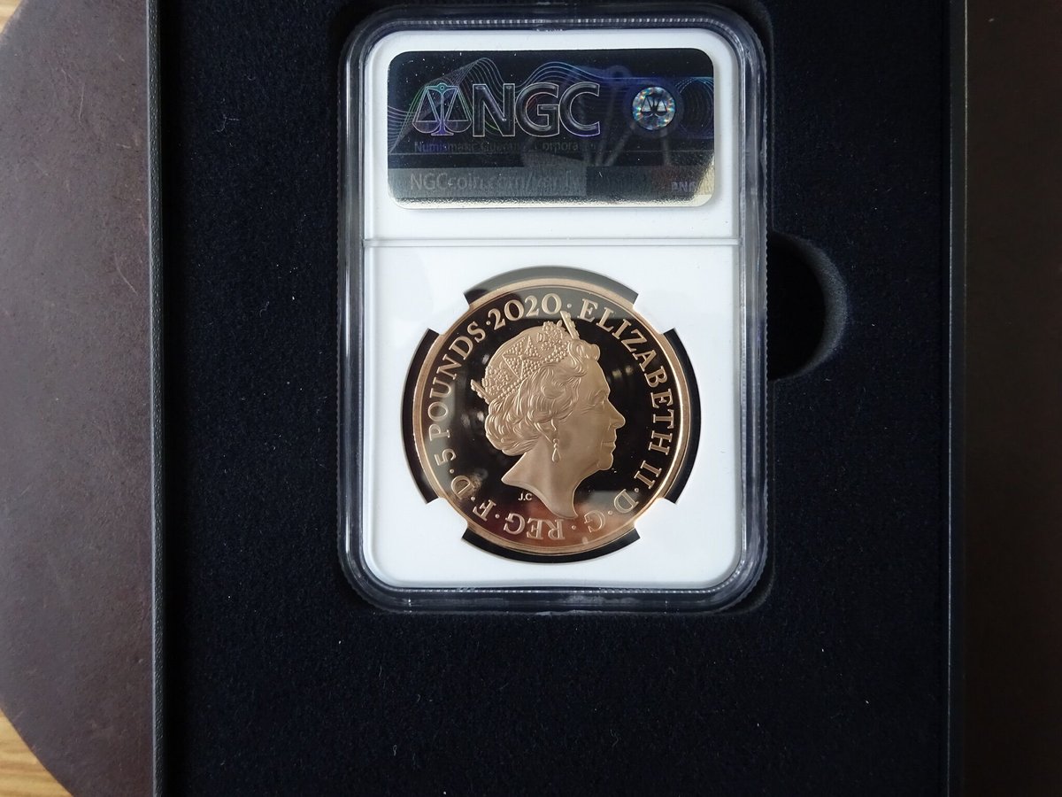 【NGC鑑定PF70UC】英国 2020年 ジョージ3世没後200周年 5ポンド金貨 プルーフコイン ゴールド イギリス ロイヤルミント King  George Ⅲ Royal Mint