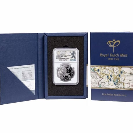 【最高品位：NGC PF70 ULTRA CAMEO】 2017 Lion Dollar ライオンダラー オランダ ロイヤルダッチ 銀貨 アンティークコイン ホワイト 白