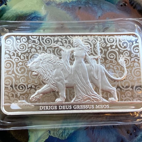 【10オンス・シルバーバー】2024年版　ロイヤルミント ウナとライオン 10oz 銀棒 インゴット 英国 イギリス Royal Mint Una Lion