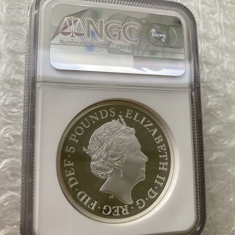 【NGC鑑定PF69】2021年ブリタニアとライオン ロイヤルミント 5ポンド 2オンス銀貨 シルバープルーフコイン 英国 イギリス Britannia Royal Mint