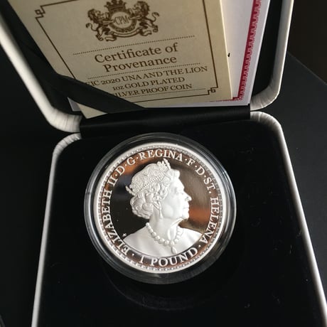 2020 ウナとライオン セントヘレナ 1オンス銀貨 プルーフコイン ヴィクトリア女王 アンティークコイン イギリス 英国 東インド会社 Una Lion