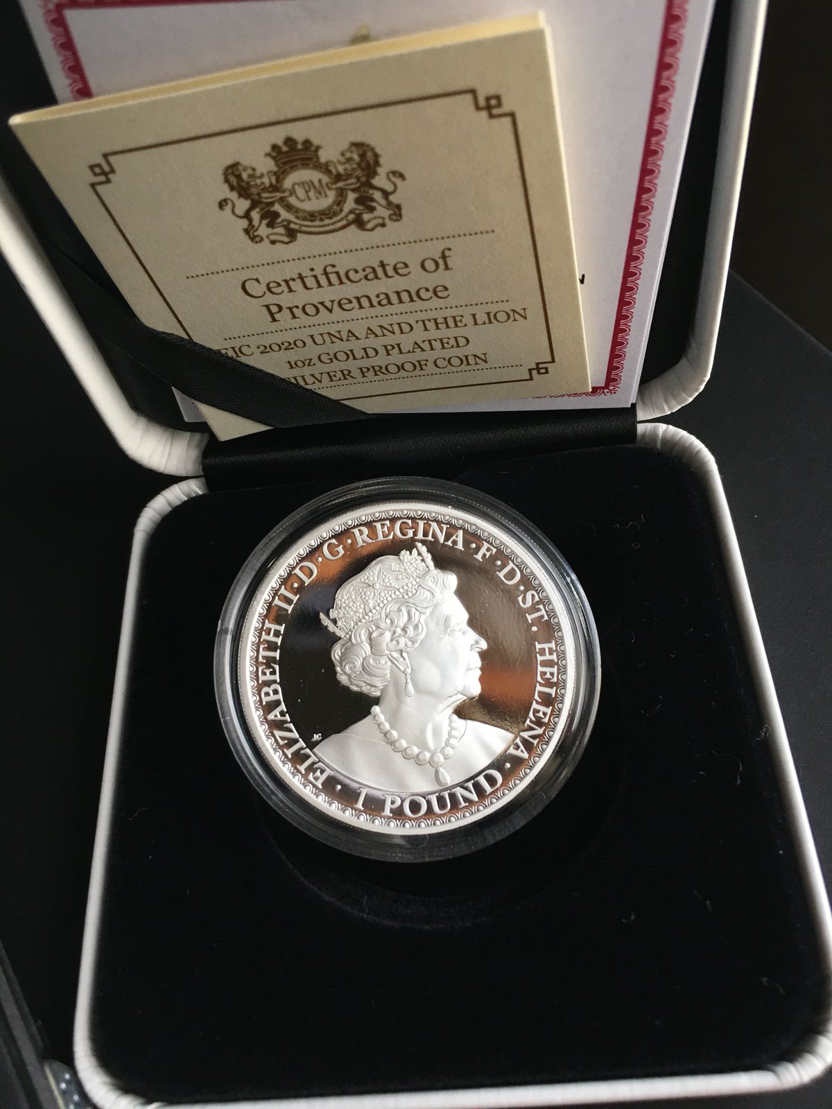 2020 ウナとライオン セントヘレナ 1オンス銀貨 プルーフコイン