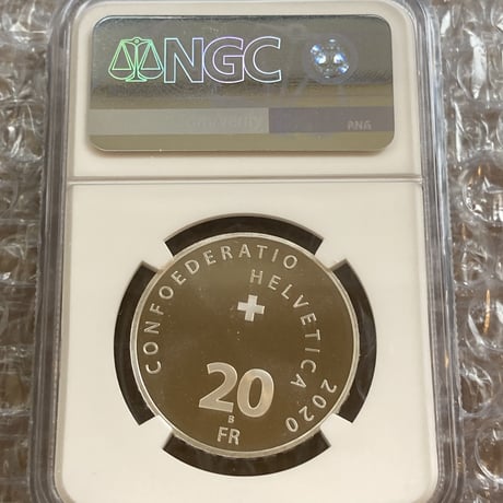 NGC鑑定MS70 ロジャーフェデラー 20フラン銀貨 シルバーコイン スイス連邦造幣局 モダンコイン テニス 芝の王者 BIG4 Roger Federer