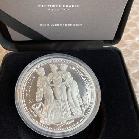スリーグレイセス セントヘレナ版 2021年 2オンス銀貨 シルバー プルーフコイン Three Graces St.Helena Silver Proof Coin 2oz
