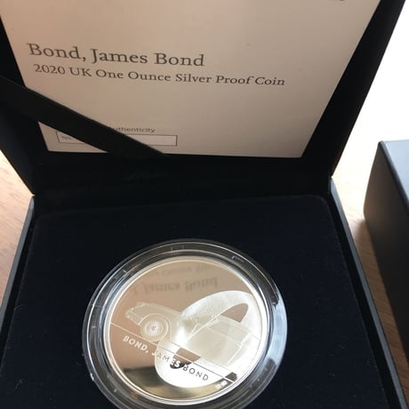 【第１貨・１オンス銀貨】007 ジェームズボンド ２ポンド銀貨 プルーフコイン シルバー ロイヤルミント 2020 Royal Mint  £2 1oz Silver James Bond