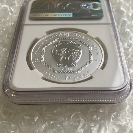 NGC鑑定MS70 ウクライナ 2018年 1フリブニャ銀貨 シルバーコイン 大天使ミカエル UKRAINE ARCHANGEL MICHAEL