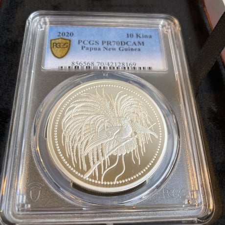【PCGS PR70DCAM】2020 パプアニューギニア 極楽鳥 10キナ 1オンス 銀貨 プルーフコイン Papua New Guinea 10K Bird of Paradise