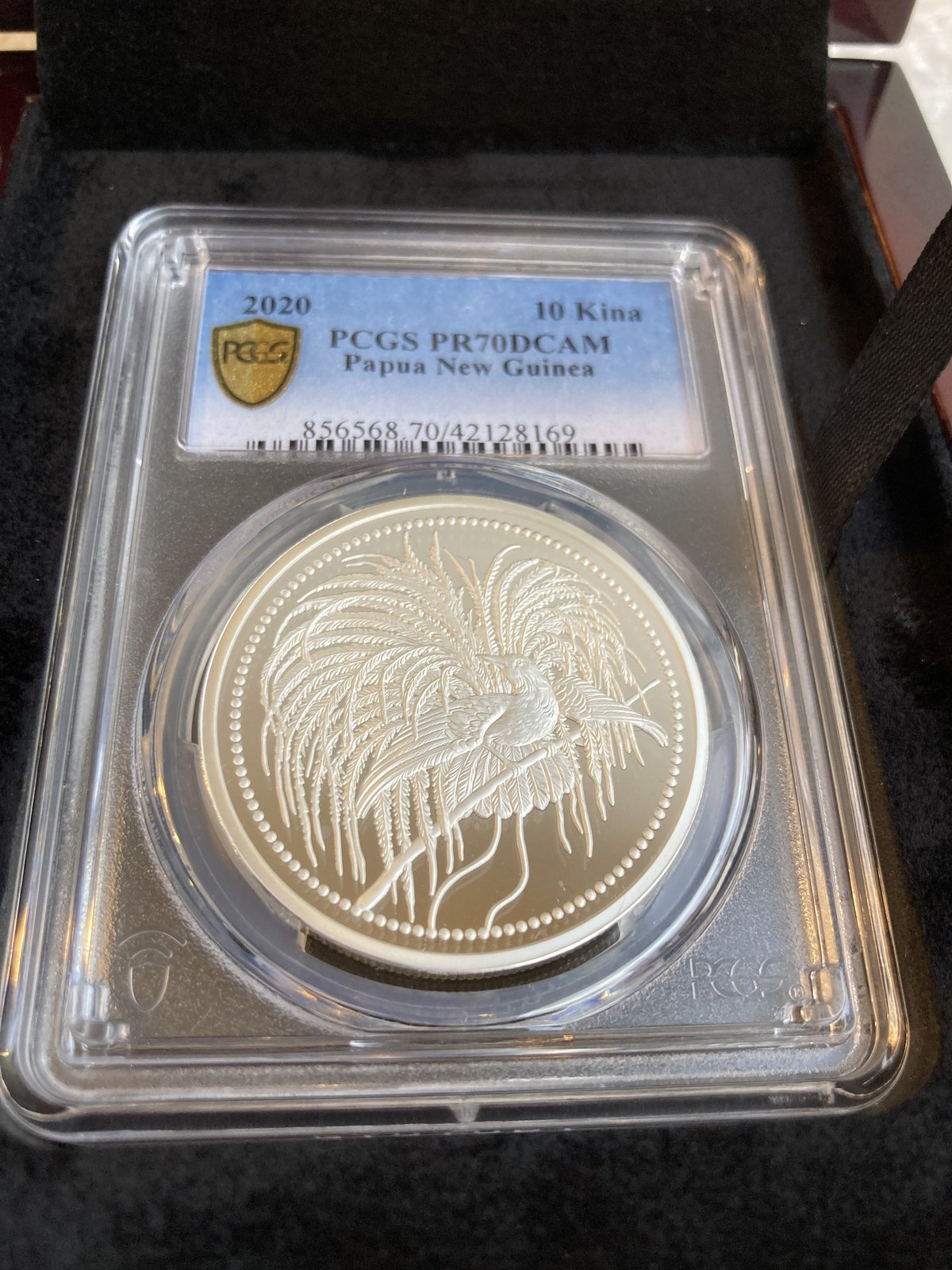 PCGS PR70DCAM】2020 パプアニューギニア 極楽鳥 10キナ 1オンス 銀貨