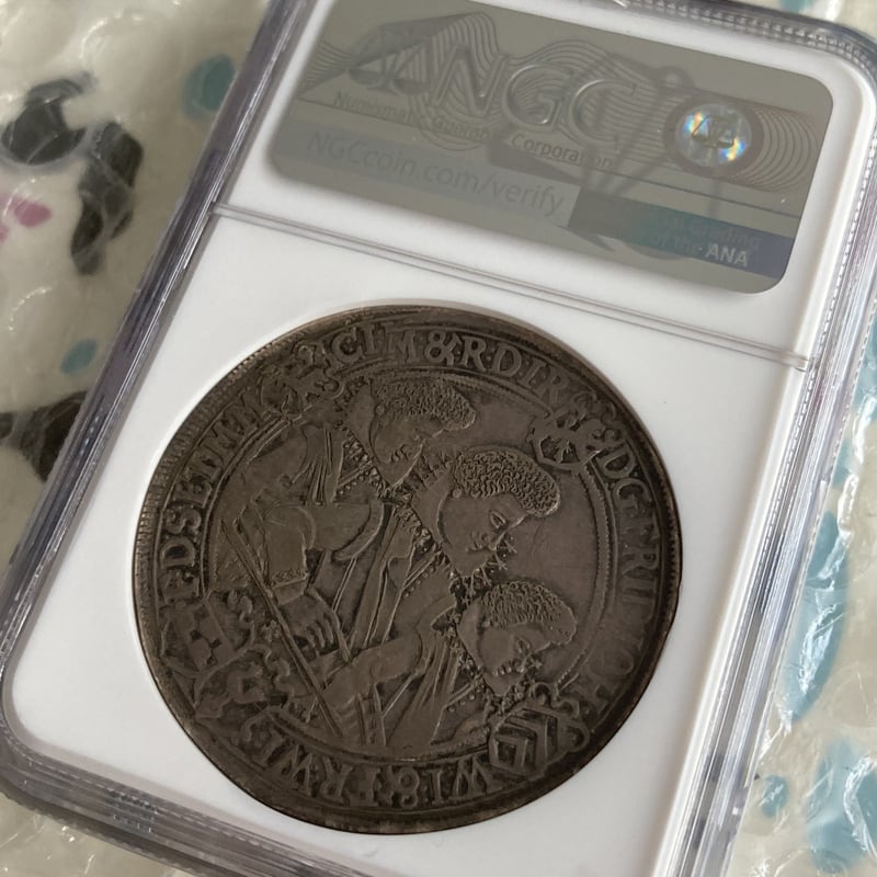 ターラー銀貨 4兄弟 1619年 神聖ローマ帝国 ドイツ ザクセン