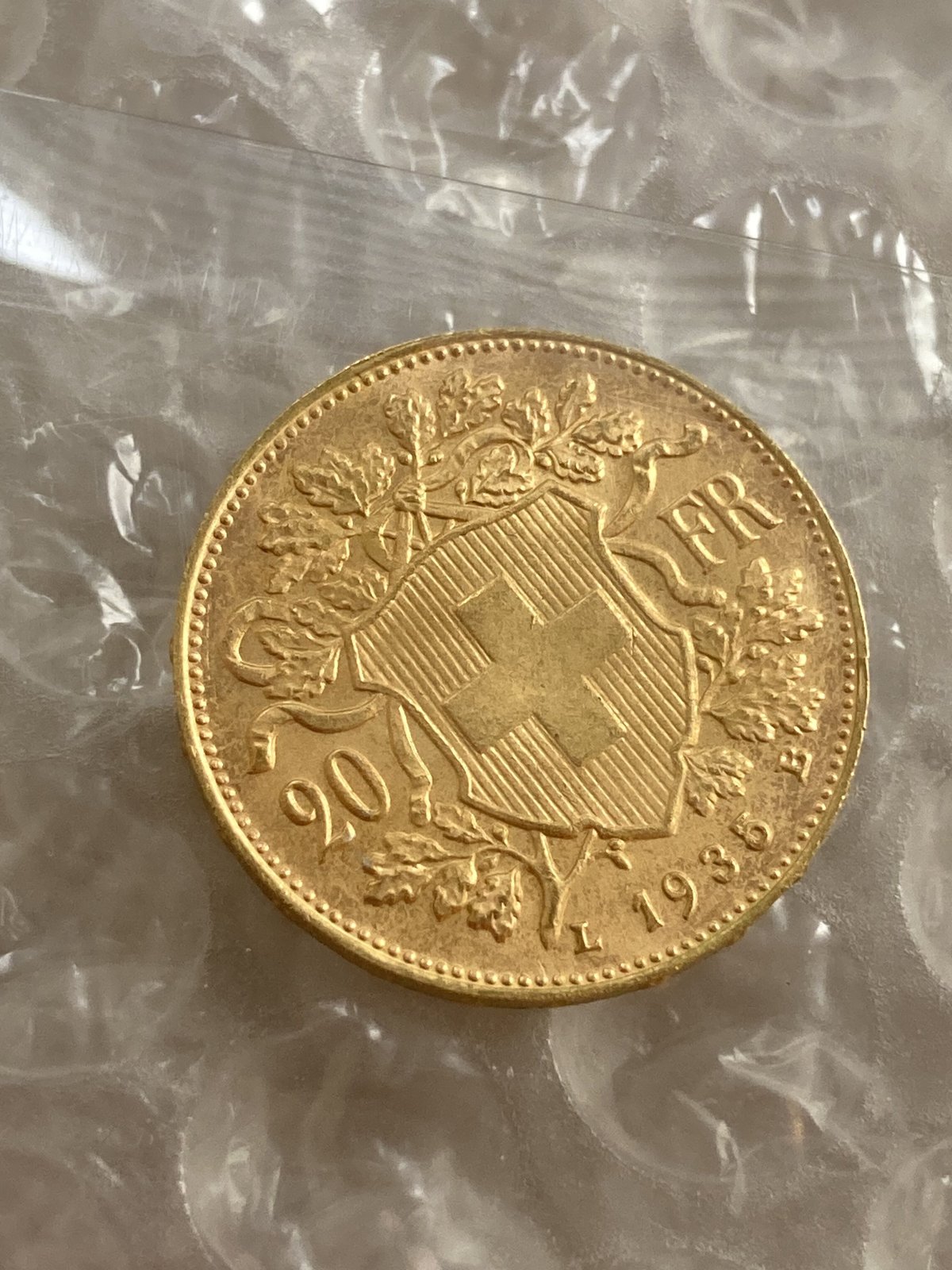 ☆希少☆　アルプスの少女金貨 保証書付き スイス1935年度製 fit=scale-down,w=1200