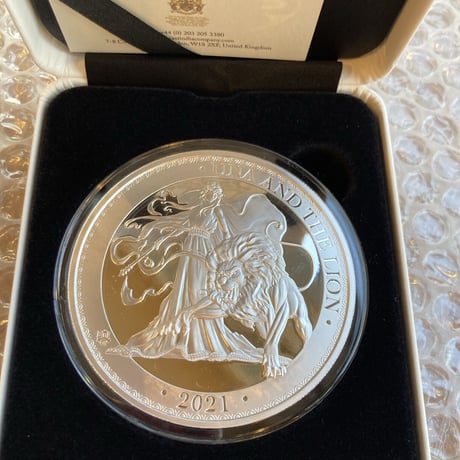 【5オンス銀貨・発行300枚】ウナとライオン 2021年 セントヘレナ ￡5・5oz銀貨 シルバー プルーフコイン Una Lion