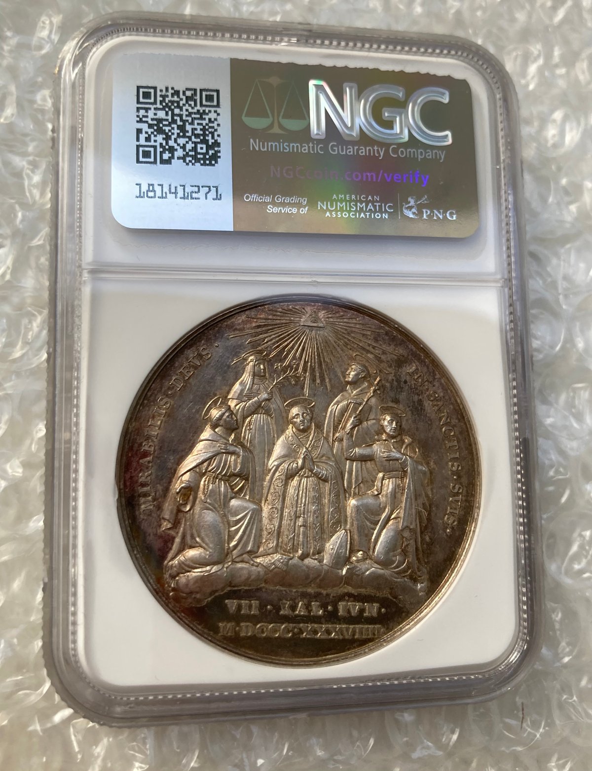 NGC鑑定品 Top Pop・最高鑑定】NGC鑑定MS61 ヴァチカン バチカン市国 1839年