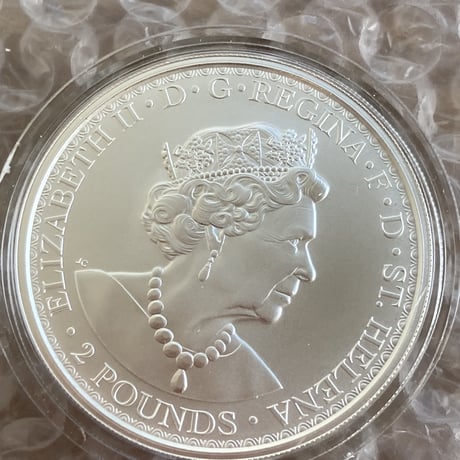 2oz 2022年・BU版 ウナとライオン セントヘレナ造幣局 2オンス銀貨 シルバーコイン Una Lion