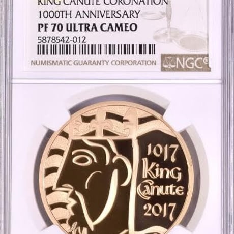 【NGC・PF70UC】2017 キングクヌート 戴冠1000周年 5ポンド金貨 ゴールド プルーフコイン イギリス 英国 ロイヤルミント king canute royal mint