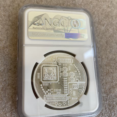 【NGC鑑定PF67】 Litecoin ライトコイン プルーフ版 チャド共和国 CFAフラン 1オンス銀貨 シルバーコイン 暗号資産 暗号通貨 仮想通貨 クリプトコイン ビットコイン