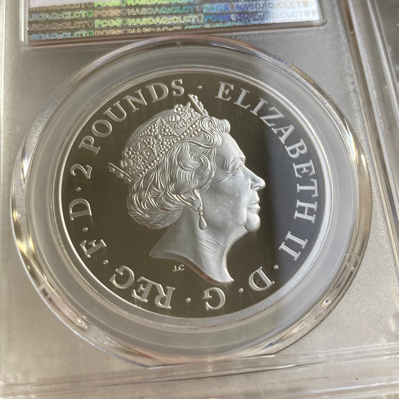 2017年英国クイーンズ ビースト シリーズ - グリフィン銀貨 JCC | ジャパンコインキャビネット / イギリス 2017年 2ポンド 銀貨