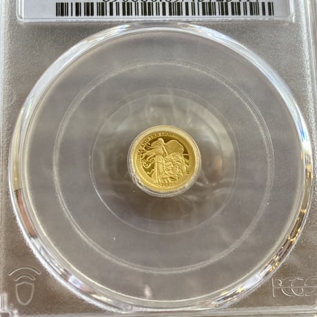 PCGS最高鑑定PR69 ウナとライオン 2021年 イギリス領セントヘレナ造幣局 £2 1/2g 金貨 ゴールド プルーフコイン 0.5g Una Lion