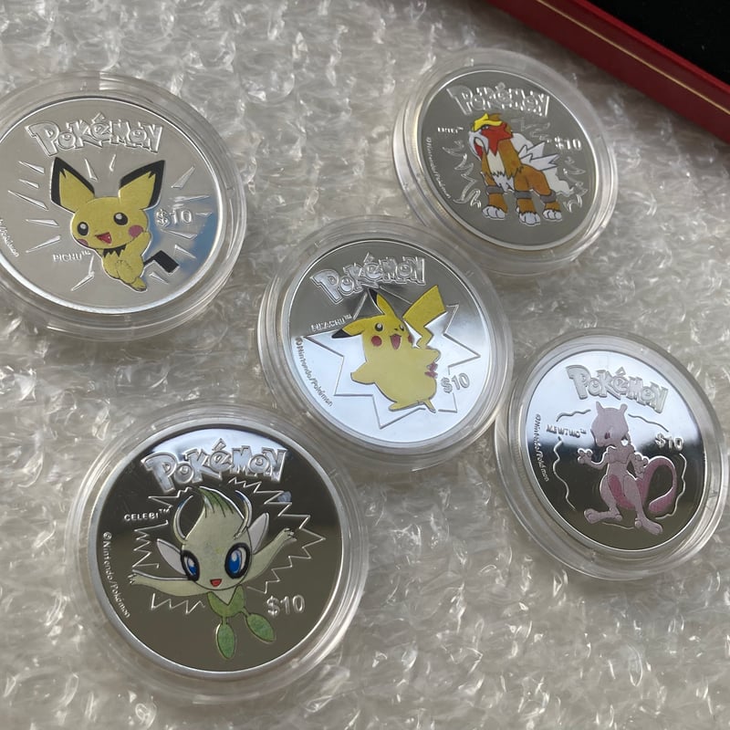 ニウエ 2002年 ポケモン ポケットモンスター 10ドル銀貨セット ニウエ 2002年 ポケモン ポケットモンスター 10ドル銀貨セット